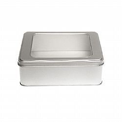 SILVER WINDOW ΜΕΤΑΛΛΙΚΟ ΚΟΥΤΙ 16.9Χ13Χ5.7 εκ.