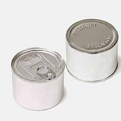 SILVER ΜΕΤΑΛΛΙΚΟ ΚΟΥΤΙ EASY OPEN Δ7,3 Χ 5,5 εκ.