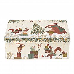 SARA MILLER X-MAS BEAR ΟΡΘΟΓΩΝΙΟ ΜΕΤΑΛΛΙΚΟ ΚΟΥΤΙ