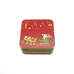 CHRISTMAS MAGIC ΤΕΤΡΑΓΩΝΟ ΜΕΤΑΛΛΙΚΟ ΚΟΥΤΙ