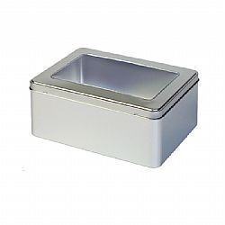 SILVER WINDOW ΜΕΤΑΛΛΙΚΟ ΚΟΥΤΙ 22Χ16Χ9 εκ.