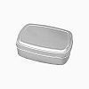 ALUMINIUM ΟΡΘΟΓΩΝΙΟ ΚΟΥΤΙ 8.2 Χ 6 Χ 2.6 εκ. 100ml